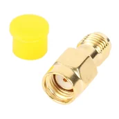 Złącza, przejściówki, adaptery - Przejściówka (beczka) RP-SMA/m - SMA/ż - miniaturka - grafika 1
