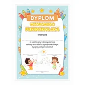 Dyplomy i okładki - LearnHow Dyplom A4 wzorowego Przedszkolaka - Kredki 20szt - miniaturka - grafika 1