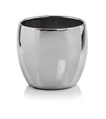 Donice - Osłonka Na Doniczkę Kula Srebrna Ceramiczna 15 Cm - miniaturka - grafika 1