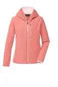 Kurtki damskie - killtec Damska kurtka funkcyjna/kurtka przeciwdeszczowa wodoszczelna z kapturem, pakowalna KOS 73 WMN JCKT, jasna brzoskwiniowa, 38, 43803-000 - miniaturka - grafika 1