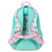 Plecaki - Plecak Pusheen Dla Dziewczynki Z Kotkami Miętowy Pojemny 4 Komory A4 3178 - miniaturka - grafika 1
