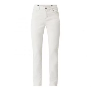 Spodnie damskie - Jeansy o kroju slim fit z dodatkiem streczu model Evita - Opus - grafika 1