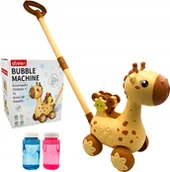 Bańki mydlane - Pchacz maszynka do puszczania baniek mydlanych żyrafa pchanka - miniaturka - grafika 1