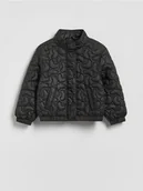 Kurtki i płaszcze dla dziewczynek - Reserved - Pikowana kurtka bomberka - czarny - miniaturka - grafika 1