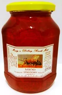 Miód - Miód spadziowy z doliny rzeki Mrogi 650g - miniaturka - grafika 1