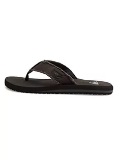Quiksilver Męskie klapki japonki Monkey Abyss, czarny, czarny, brązowy, Xkc, 45 EU - Klapki i japonki męskie - miniaturka - grafika 1