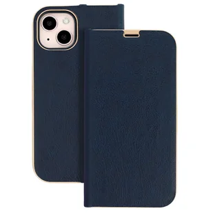 Kabura Book z ramką do Huawei P10 Lite granatowa - Etui i futerały do telefonów - miniaturka - grafika 1