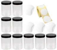 Etykiety do drukarek - Pojemnik Plastikowy Słoik 1L 9 Szt Etykiety - miniaturka - grafika 1