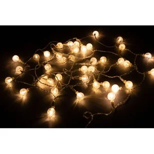 Lampki wewnętrzne/zewnętrzne kuleczki 2 cm 40 LED ciepły biały - Oświetlenie świąteczne - miniaturka - grafika 1