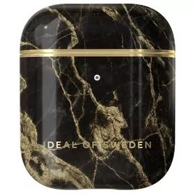 iDeal Of Sweden iDeal of Sweden Printed Etui Obudowa do AirPods 2 / AirPods 1 (Golden Smoke Marble) IDFAPC-191 - Akcesoria do słuchawek - miniaturka - grafika 1