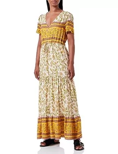 usha FESTIVAL Damska letnia sukienka 15926489, wełniana biel wielokolorowa, L, Wełna biała, wielokolorowa, L - Sukienki - miniaturka - grafika 1