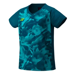 Koszulka damska Yonex Women's Crew Neck Shirt YW0033 Blue Green L - Koszulki sportowe damskie - miniaturka - grafika 1