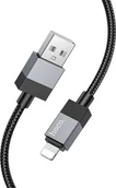 Kable USB - Kabel USB A do Lightning Hoco 2,4A 1 m X110 czarny - miniaturka - grafika 1