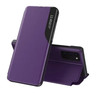 Eco Hurtel Leather View Case elegancki futerał etui z klapką i funkcją podstawki Samsung Galaxy M51 fioletowy - Etui i futerały do telefonów - miniaturka - grafika 1