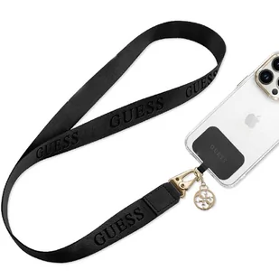 Guess GUOUCPNLEH4K Universal CBDY Nylon Chain pasek czarny/black - Etui i futerały do telefonów - miniaturka - grafika 2