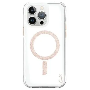 UNIQ etui Coehl Glace iPhone 15 Pro Max 6.7" Magnetic Charging różowo-złoty/rose gold - Etui i futerały do telefonów - miniaturka - grafika 1