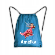 Plecaki worki - Worek Szkolny Na Buty Plecak WF Wróżka Różyczka - miniaturka - grafika 1