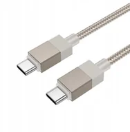 Kable USB - HOCO kabel Typ C do Typ C 3A 60W X110 1 m złoty - miniaturka - grafika 1