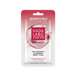 Hada Labo Tokyo Anti-Aging Przeciwzmarszczkowo-ujędrniająca maska nawilżająca na tkaninie - Maseczki do twarzy - miniaturka - grafika 1
