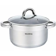 Garnki - KLAUSBERG GARNEK Z POKRYWĄ 22cm KLAUSBERG KB-7125 4,6L KB-7125 - miniaturka - grafika 1