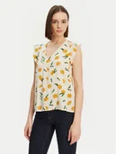 Bluzki damskie - Pieces Bluzka Nya 17147804 Écru Regular Fit - miniaturka - grafika 1