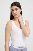 Piżamy damskie - Polo Ralph Lauren top piżamowy kolor biały - miniaturka - grafika 1