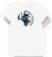 Koszulki i topy damskie - Koszulka damska biała z Motywem Srebrnego Gaźnika Klasycznego M - miniaturka - grafika 1