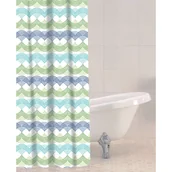 Zasłony prysznicowe - Zasłona prysznicowa Sabichi Waves, 180x180 cm - miniaturka - grafika 1