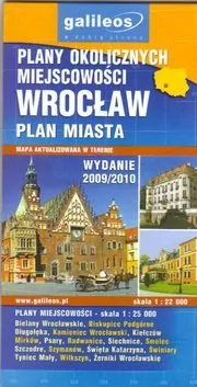 Plan Wrocław plany okolicznych miejscowości mapa  1:22 000 Plan