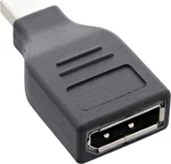 Złącza, przejściówki, adaptery - InLine DisplayPort Mini - DisplayPort czarny 17196B - miniaturka - grafika 1