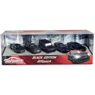 Samochody i pojazdy dla dzieci - Majorette Zestaw 5 samochodów Black Edition 1:64, czarny - miniaturka - grafika 1