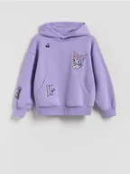 Bluzy dla dziewczynek - Reserved - Bawełniana bluza Kurom - fioletowy - miniaturka - grafika 1