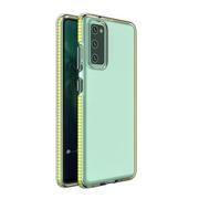 Etui i futerały do telefonów - Spring Case pokrowiec żelowe etui z kolorową ramką do Samsung Galaxy A72 4G żółty - miniaturka - grafika 1