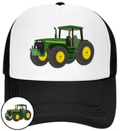 Czapki i chusty sportowe męskie - CZAPKA Z DASZKIEM TRAKTOR TRAKTORY DLA DZIECI CZARNA BEJSBOLÓWKA - miniaturka - grafika 1