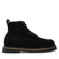 Botki męskie - Trzewiki Birkenstock Highwood Lace Mid M Leve 1028911 Czarny - miniaturka - grafika 1