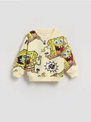 Bluzy i sweterki niemowlęce - Reserved - Bluza SpongeBob - jasnożółty - miniaturka - grafika 1