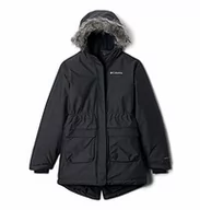 Kurtki i płaszcze dla dziewczynek - Columbia Wodoodporna kurtka zimowa dla dziewcząt, Nordic Strider Czarny XS 1557061-010-X-Small - miniaturka - grafika 1