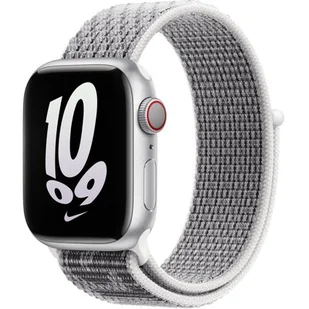 Apple Opaska sportowa Nike w kolorze Summit White/czarnym 41 mm - Akcesoria do smartwatchy - miniaturka - grafika 1