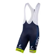 Spodenki rowerowe - Nalini, INTERMARCHE Spodenki rowerowe z szelkami biało-niebieskie - miniaturka - grafika 1