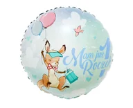 Baby shower i roczek - Godan Balon foliowy błękitny Mam już roczek z kangurkiem - 46 cm - 1 szt. FG-O1KG - miniaturka - grafika 1