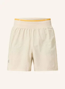 Under Armour Szorty Do Biegania 2 W 1 Trail Run Launch beige - Spodenki damskie - miniaturka - grafika 1