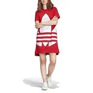 Sukienki - Adidas damska sukienka LRG LOGO, bujna czerwona/biała, 34 - miniaturka - grafika 1