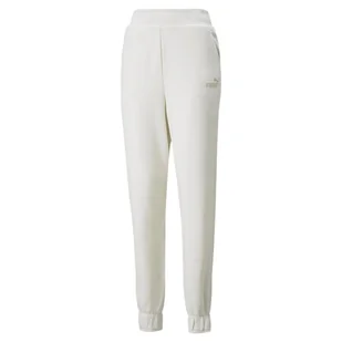 Spodnie dresowe damskie Puma ESS+ Embroidery ecru 84709399-L - Dresy damskie - miniaturka - grafika 1