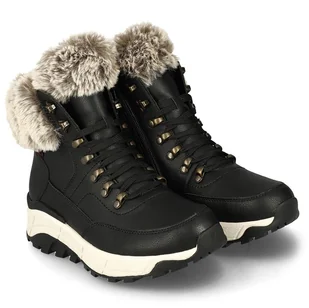 Trzewiki damskie wodoodporne Rieker REVOLUTION W0063-00 BLACK 40 - Botki damskie - miniaturka - grafika 1