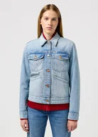 Kurtki damskie - Damska kurtka jeansowa Wrangler HERITAGE JACKET L - miniaturka - grafika 1
