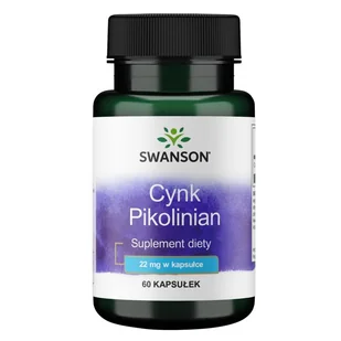 Zinc Picolinate - Cynk Pikolinian 22 mg (60 kaps.) - Suplementy diety - miniaturka - grafika 1