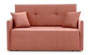 Sofy i kanapy - Sofa z funkcją spania, amerykanka, Drim, 137x99x82 cm, różowy - miniaturka - grafika 1