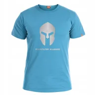 Koszulki męskie - Koszulka Męska Bawełniana Sportowa T-Shirt Pentagon "Spartan" Błękitna XL - miniaturka - grafika 1