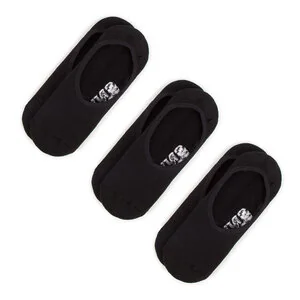 Vans Zestaw 3 par stopek damskich Mn Classic Super No VN000XS9BLK Black - Koszulki i topy damskie - miniaturka - grafika 1