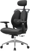 Fotele i krzesła biurowe - Krzesło biurowe Angel Stelio Czarne - miniaturka - grafika 1